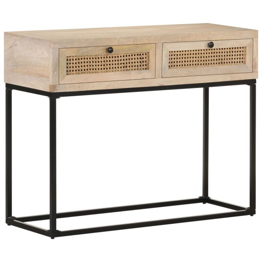 vidaXL Konsollbord 100x35x76 cm heltre mango og naturlig stokk vidaXL Konsollbord 100x35x76 cm heltre mango og naturlig stokk