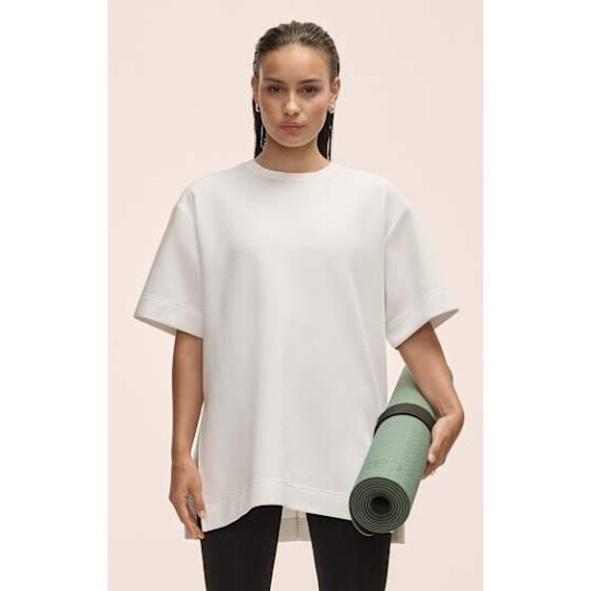 Casall Aria Oversize Tee White XS Casall Aria Oversize Tee White XS