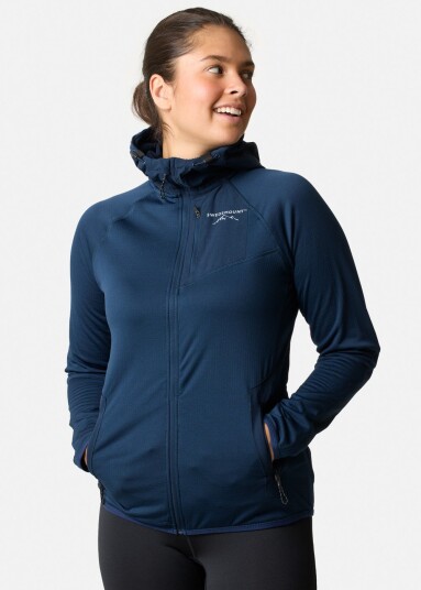 Swedemount Lofoten Tech Fleece Zip Hood W Navy 38 Trøyer