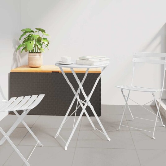 Bistrobord Hvit Ø50x71 cm Pulverlakkert stål