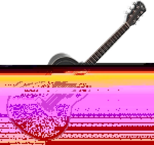Gear4Music Single Cutaway Akustisk Gitar Sunburst