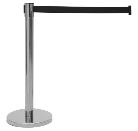 EuroLite Barrier System With Retractable Svart Belt EuroLite Barrier System With Retractable Svart Belt