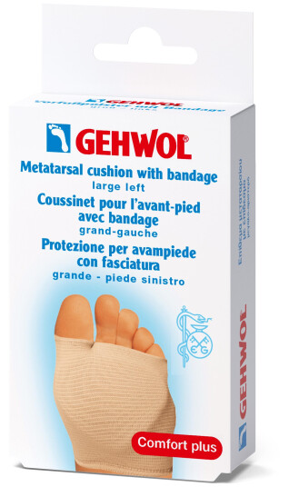 Gehwol Metatarsal Cushion w/bandage – venstre, Large, 1 stk.