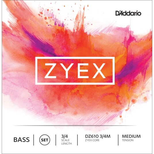 D'Addario Dz610 3/4m Zyex Bass Set 3/4 Medium Tension