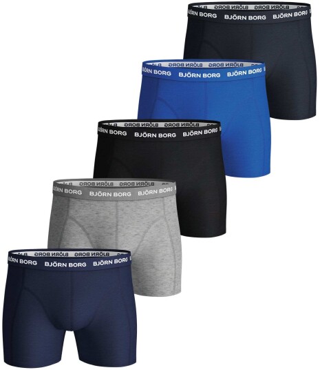 Bjørn Borg Shorts Essential Sammy 5pk Herre Blue Depths M
