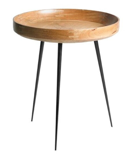 Mater Bowl medium bord mango natur, svart stativ