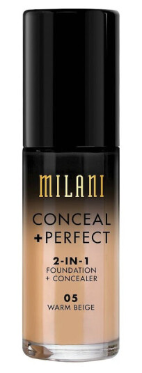 Milani Conceal + Perfect 2-i-1 Foundation & Concealer 05 Warm Beige 30 ml Milani Conceal + Perfect 2-i-1 Foundation & Concealer 05 Warm Beige 30 ml