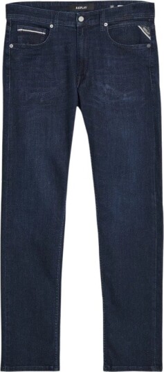 Replay Grover Straight-Fit Powerstretch Jeans for Herre - Mørk Blå