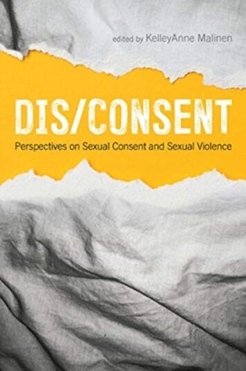 Dis/Consent  Perspectives on Sexual Consent and Sexual Violence