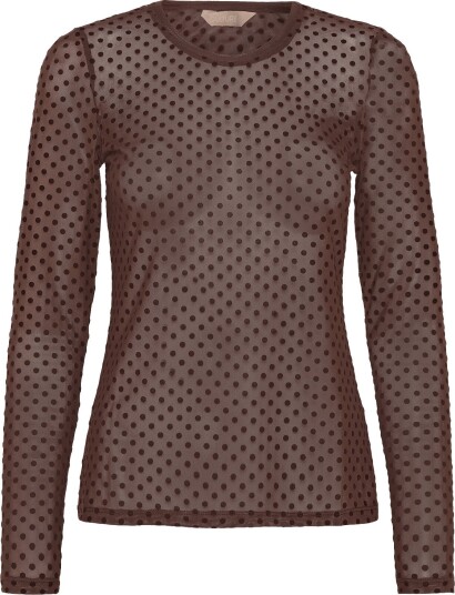 Culture Culaya Mesh Blouse BROWN DOT XXL Culture Culaya Mesh Blouse BROWN DOT XXL