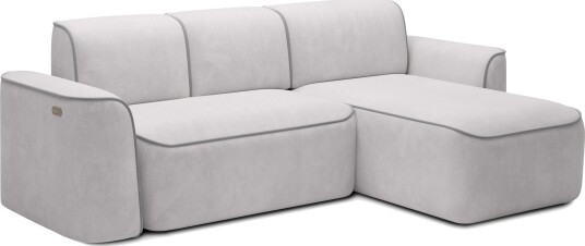 Ume 4 seter Sofa med Sjeselong   Grå