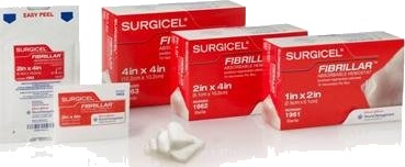Surgicel Fibrillar blodstoppende bandasje 2,5 x 5 cm 10 stk Surgicel Fibrillar blodstoppende bandasje 2,5 x 5 cm 10 stk