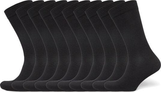 URBAN QUEST | 10 Pack Men Bamboo Basic Socks | 40 46