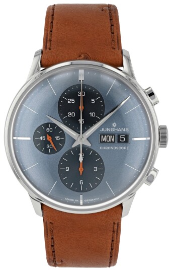 Junghans Herreklokke 27/4224.02 Meister Blå/Lær Ø40.7 mm