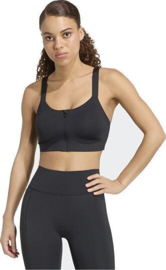 adidas Optimé High Support Zip Bra størrelse Large