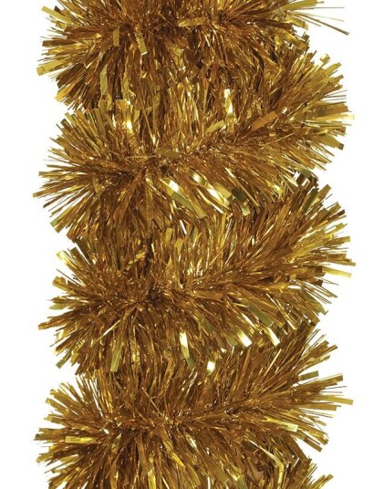 Ekstra Stor og Fyldig Gull Glitter Girlander til Juletre og Rekkverk 180x10 cm