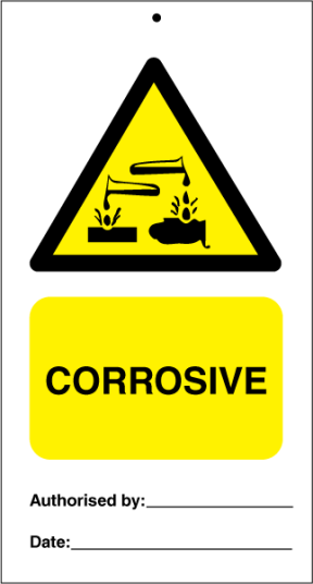 Jo Safety Corrosive (pk. a' 10 stk.) IMO Tie Tags 125004KE Jo Safety Corrosive (pk. a' 10 stk.) IMO Tie Tags 125004KE