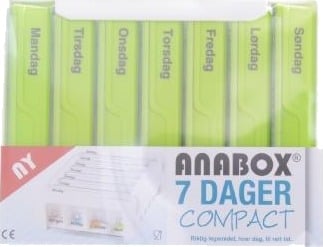 Anabox Compact ukesdoseringseske grønn 1 stk
