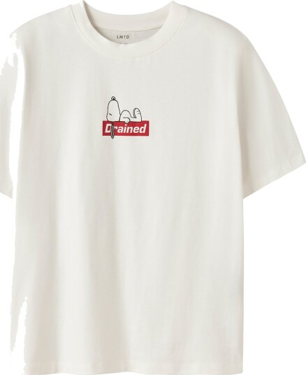 LMTD Nlnaffy Snoopy Ss L Top Box Sky Cream 134 140 LMTD Nlnaffy Snoopy Ss L Top Box Sky Cream 134 140
