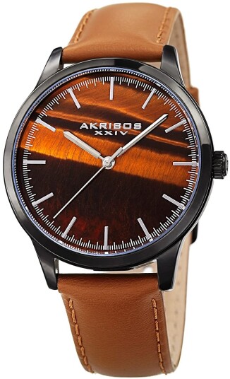 Akribos XXIV Herreklokke AK937TN Brun/Lær Ø41 mm Akribos XXIV Herreklokke AK937TN Brun/Lær Ø41 mm