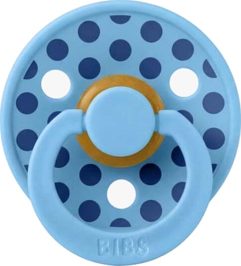 BIBS Studio Colour Smokk Polka Medium Lateks Str. 2, Breeze/Cornflower
