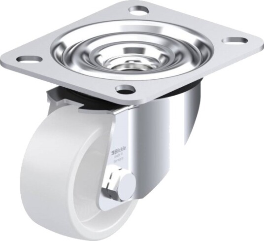 Blickle 762878 Le-Ppn 60G Dreiehjulet, Hjuldiameter 60 Mm, Bæreevne (Maks.) 80 Kg, 1 Stk