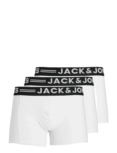 Jack & Jones Sense Trunks 3-Pack Noos - White - XL Jack & Jones Sense Trunks 3-Pack Noos - White - XL