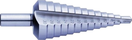 Exact Sb-Verpackung Universalt Trappebor 4-12 Mm Hss Plus6 Hss Trappebor 3-Faset Skaft 1 Stk