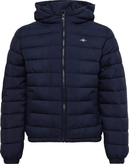 Gant Kids Hooded Puffer Jacket Faux Down Fill   EVENING BLUE   140