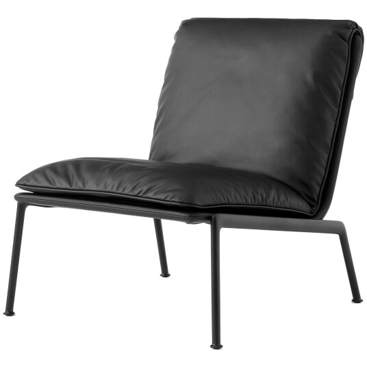 &Tradition Muno LN18 Loungestol Warm Black / Sort Skinn