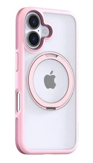 Torras Ostand R Fusion Deksel til iPhone 16 Rosa - Slim Beskyttelse