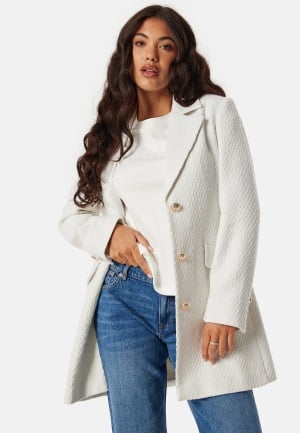 Chiara Forthi Adrienne Bouclé Coat Offwhite 46