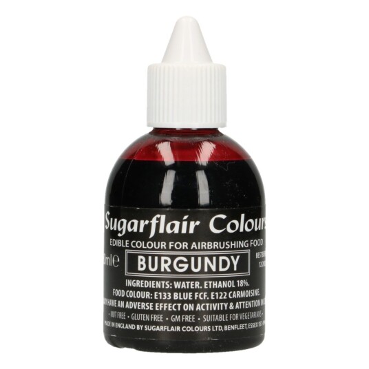 Sugarflair Airbrushfarge Burgunder 60ml 