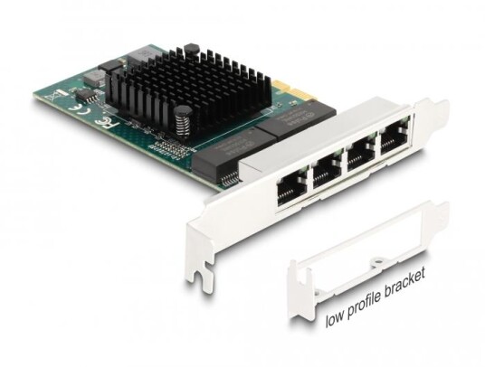 DELOCK PCI Express x1 Card to 4 x RJ45 Gigabit LAN BCM DELOCK PCI Express x1 Card to 4 x RJ45 Gigabit LAN BCM