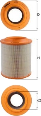 Luftfilter KNECHT LX 1275 Luftfilter KNECHT LX 1275