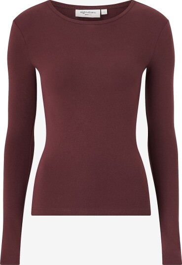Gina Tricot Topp Tight Fit Long Sleeve Top Brun