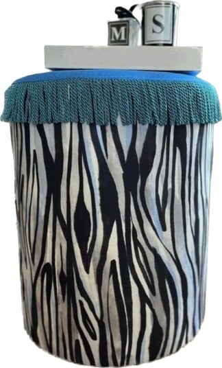 Multan Sittepuff 45 cm Svart/Hvit
