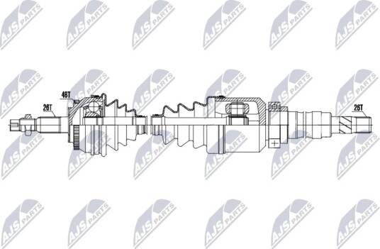 NTY NPW VV 150 Drivaksel