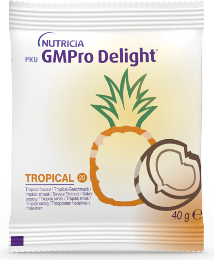 PKU GMPro Delight 20 pulver tropisk smak 30x40 g