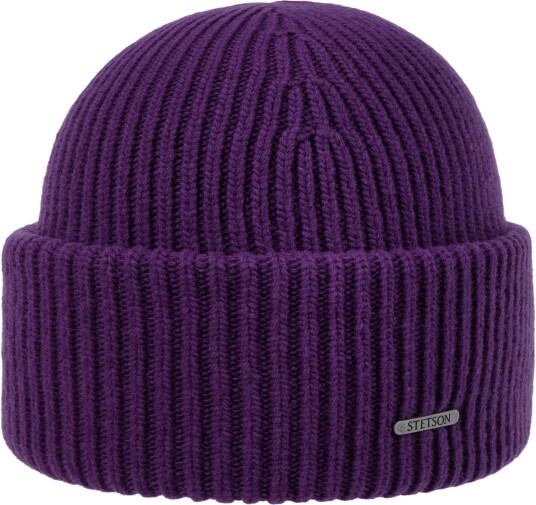Stetson Men's Beanie Merino Blue-White OneSize