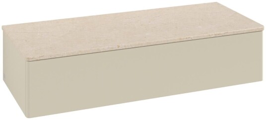 Villeroy & Boch Villeroy & Boch Antao Sideskap 120x50x26,8 cm m/lys Grå Matt/Crème