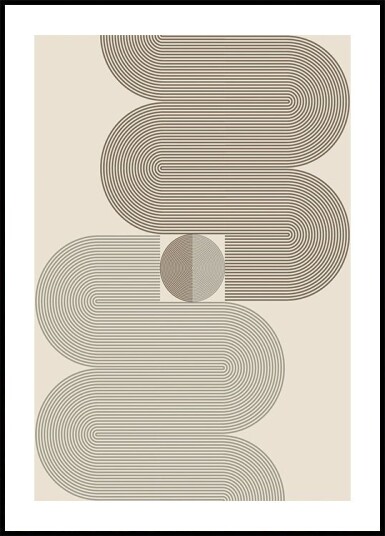 Posterbox Layered Arch Lines plakat Plakat / 40x50cm