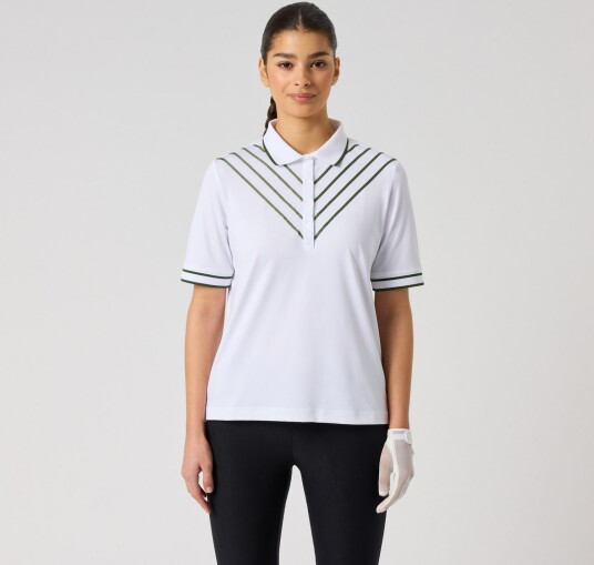 Daily Sports Ribbon 1/2S Polo Shirt White XS