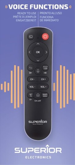 Superior Electronics Samsung universal fjernkontroll med talefunksjoner