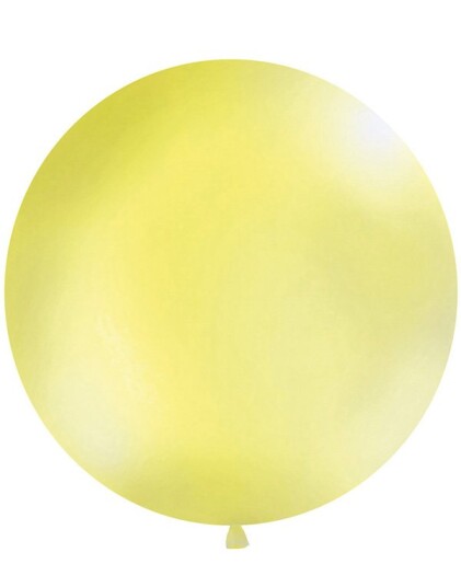 GUL Pastellfarget Rund JUMBO Ballong 1 meter GUL Pastellfarget Rund JUMBO Ballong 1 meter