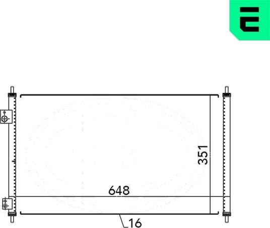 Kondensator klimaanlegg ERA 667095