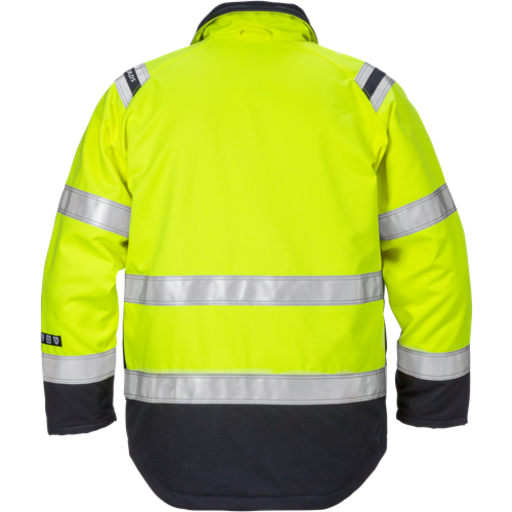 Fristads Vinterjacka Flamestat 4185 Aths, Klass 3 Varsel Gul/marinblå L