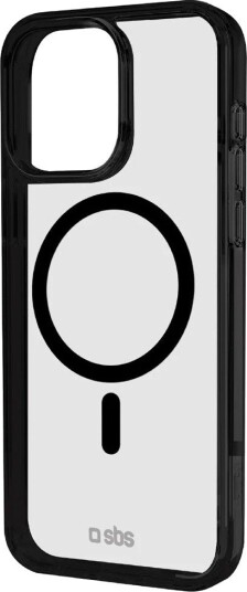SBS Mag Frame Deksel for iPhone 16 Pro - Svart/Transparent