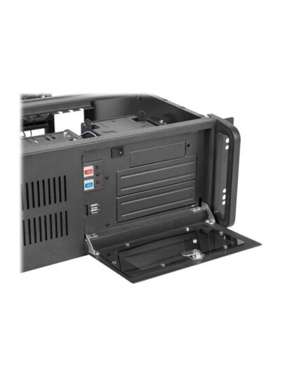 Lanberg rack mountable 4U ATX Kabinett Server Rack Svart SC01 4504 10B