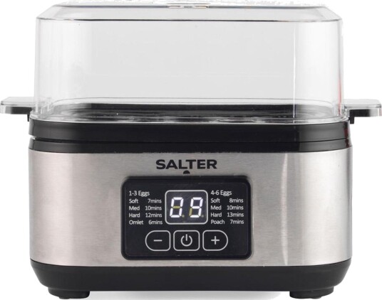 Salter EK6153VDE Digital eggkoker, 3-i-1 funksjon - Stål